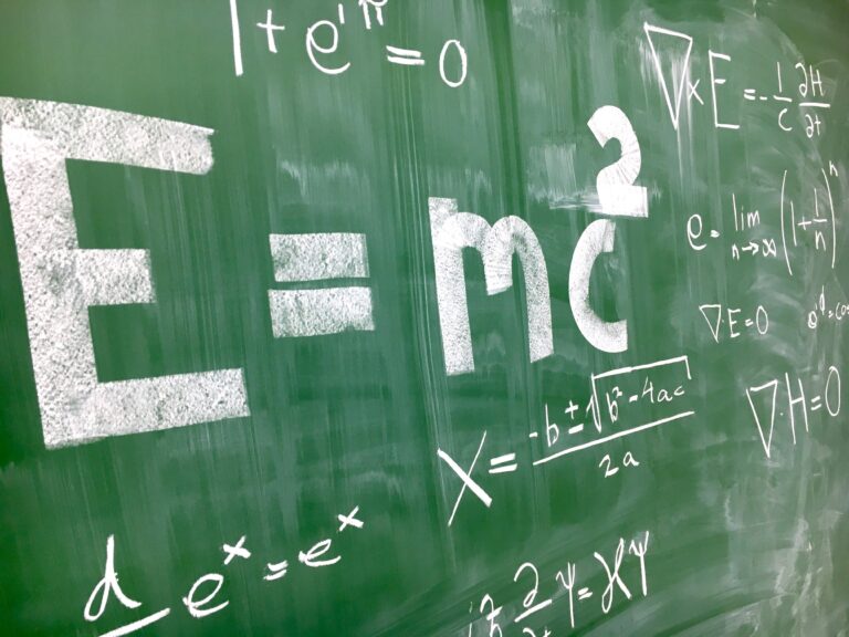 chalkboard with formulas