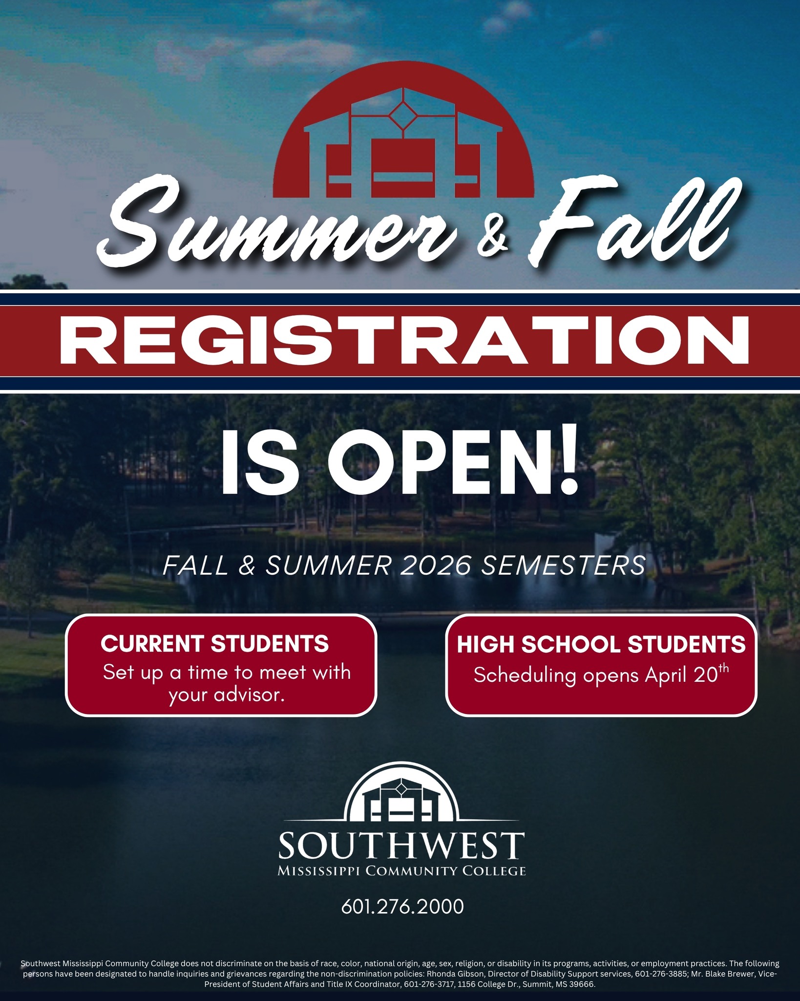 Scheduling for Summer and Fall 2026 is Currently Underway